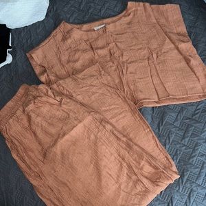 Matching top and pant set